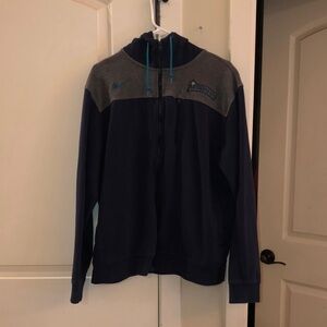 Nike Men's Blue and Gray Sweater